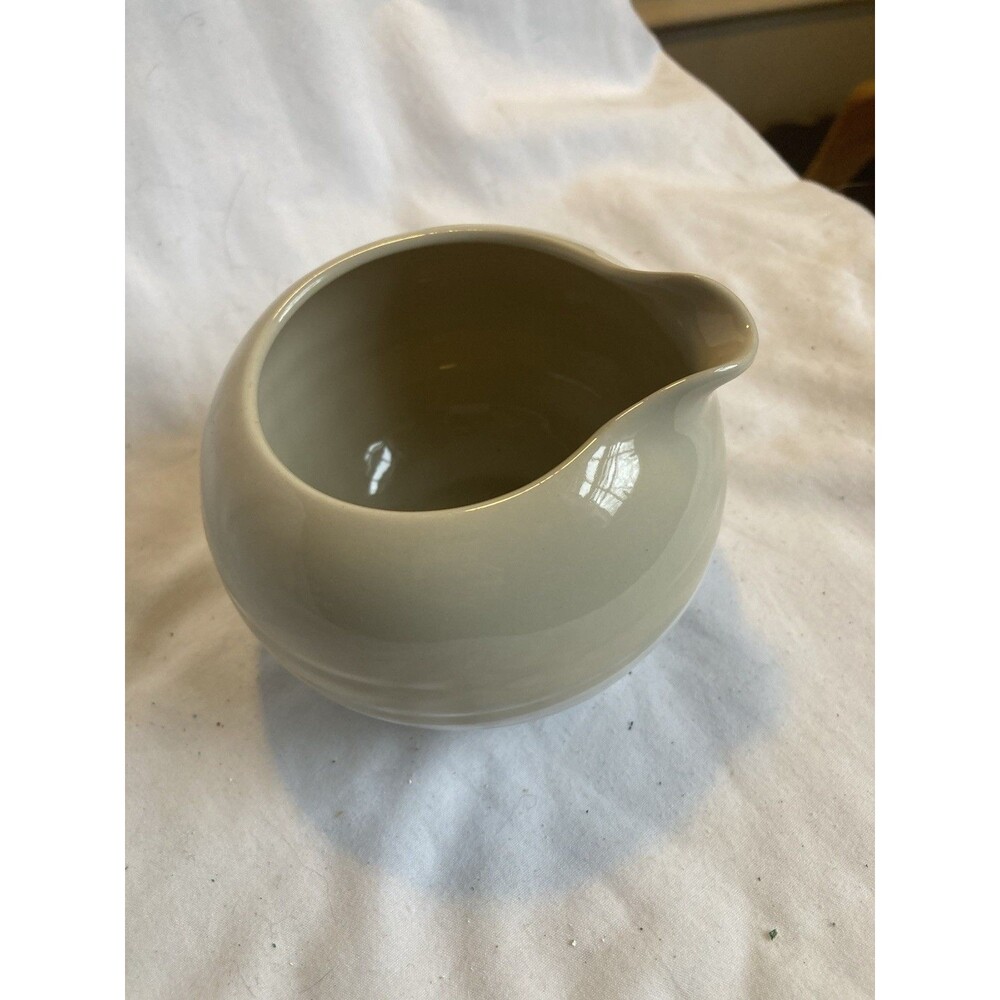 Epoch Korea Vintage MCM 1970s Creamer Porcelain Ceramic Beige Dish - Picture 2 of 5
